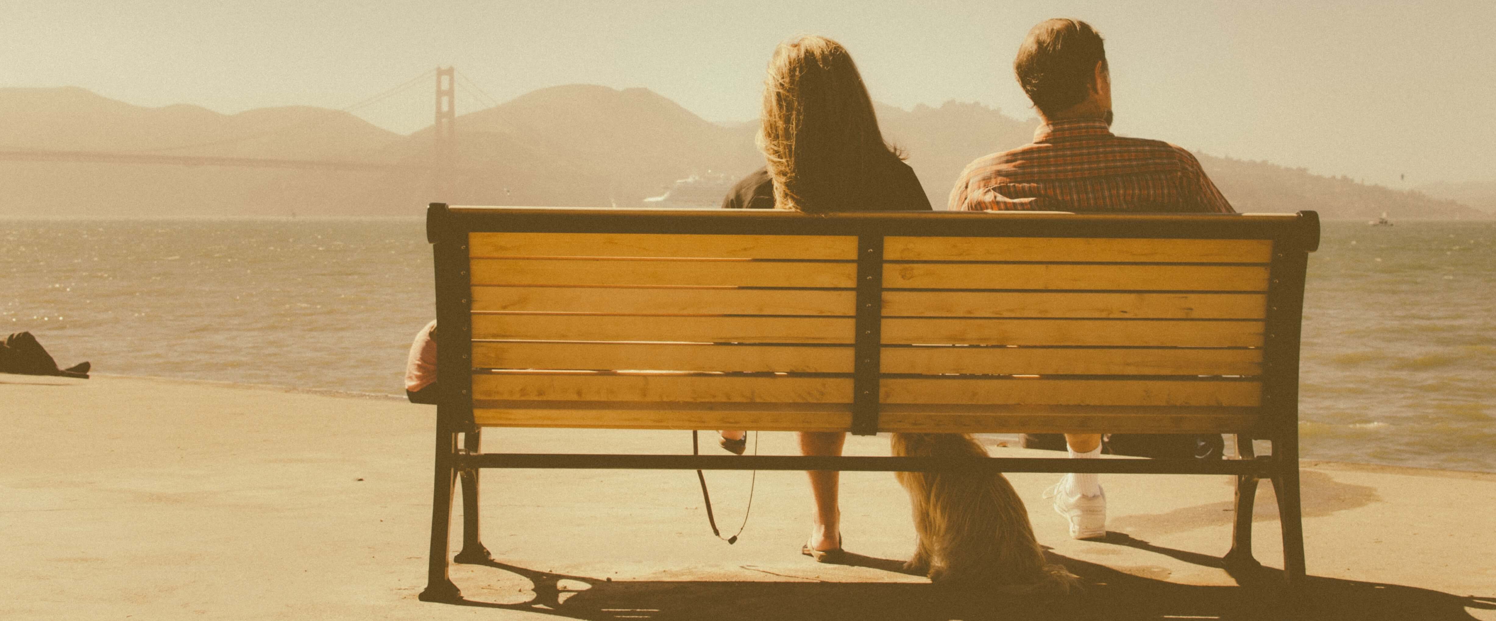 Couple on bench