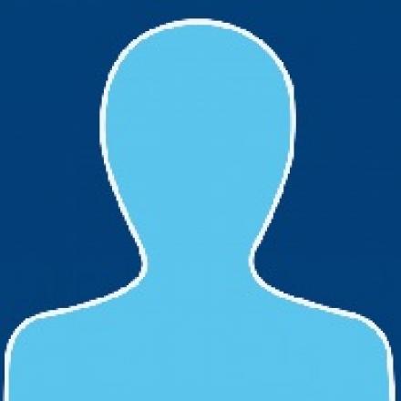 Outline of human head and shoulders
